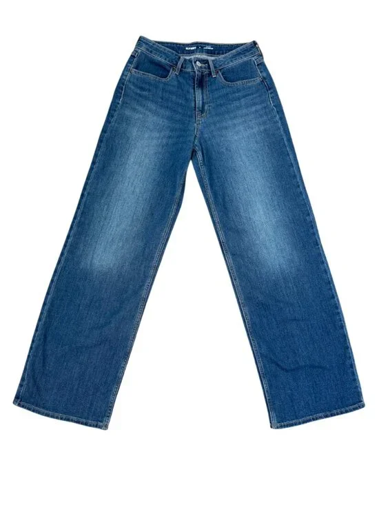 Old Navy High Rise Wow Wide Leg Jeans Light Wash Stretch Casual Size 2 - Picture 3 of 11